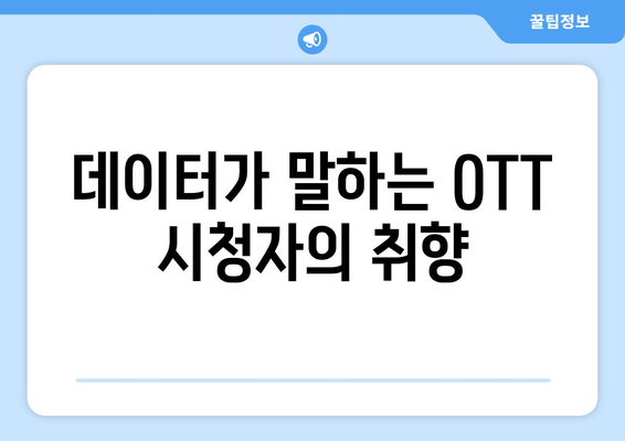 OTT 시청자 분석| 인구 통계, 선호도, 경향 | 트렌드 & 비즈니스 전략